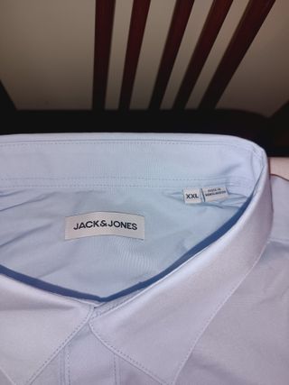 Camisa Jack & Jones Slim Fit Azul Talla XXL