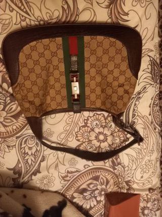 Bolso Gucci Marrón y Beige Original