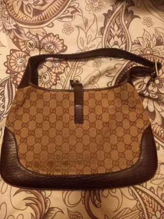 Bolso Gucci Marrón y Beige Original