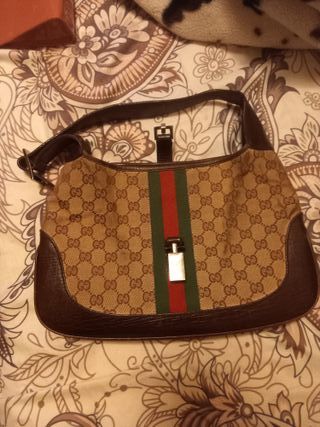 Bolso Gucci Marrón y Beige Original