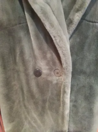 Abrigo de muton verde oliva