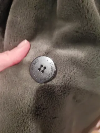 Abrigo de muton verde oliva