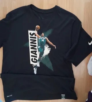 Maglietta nera Nike Giannis Antetokounmpo Milwauke