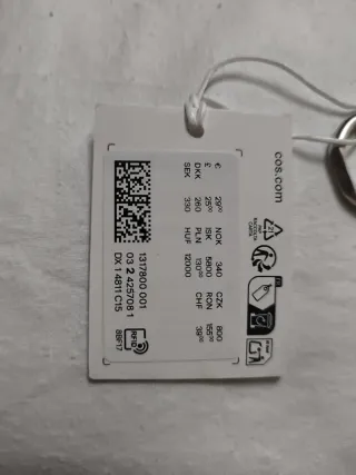 Anillo COS plateado talla L