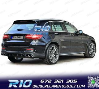 DIFUSOR MERCEDES GLC X253 15-18 LOOK AMG GLC63 PDC + COLAS E