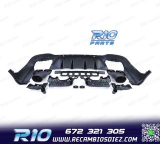 DIFUSOR MERCEDES GLC X253 15-18 LOOK AMG GLC63 PDC + COLAS E