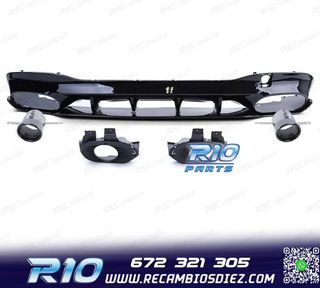 DIFUSOR MERCEDES CLA C118 19- AMG NEGRO BRILLO + COLAS ESCAP
