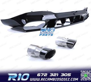 DIFUSOR MERCEDES CLA C118 19- AMG NEGRO BRILLO + COLAS ESCAP
