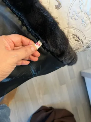 Abrigo largo visón sintético marrón