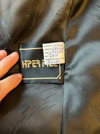 Abrigo largo visón sintético marrón