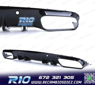 DIFUSOR MERCEDES CLASE C C205 COUPE 14-18 LOOK AMG PDC + COL