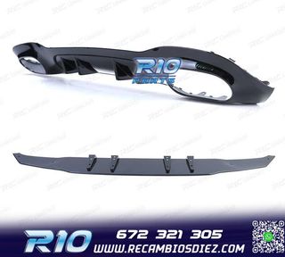 DIFUSOR MERCEDES CLASE A W177 18- A35 LOOK AMG NEGRO BRILLO