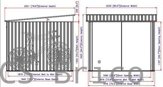 Caseta Metálica Guarda Bicicletas 202x196x140 cm - Duramax