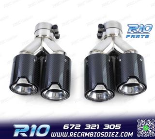 COLAS ESCAPE BMW LOOK M PERFORMANCE CROMO CARBONO