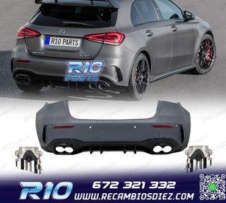 PARAGOLPES TRASERO MERCEDES CLASE A W177 18- LOOK AMG A45 +