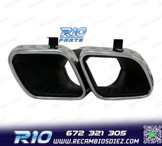 COLAS DE ESCAPE MERCEDES GLE W167 19- LOOK AMG GLE63 CROMO