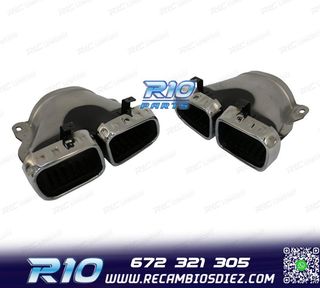 COLAS DE ESCAPE MERCEDES GLE W167 19- LOOK AMG GLE63 CROMO