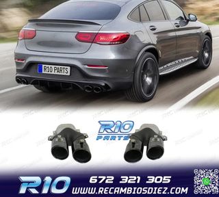 COLAS DE ESCAPE MERCEDES GLC C253 X253 15-18 LOOK AMG GLC43