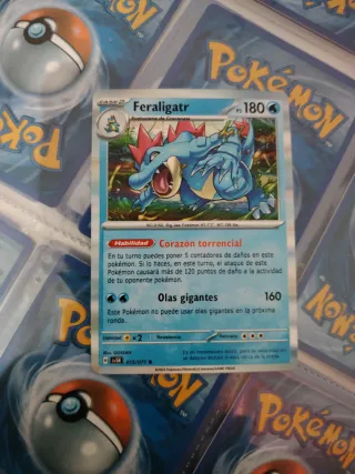 Carta Pokémon Feraligatr Corazón torrencial