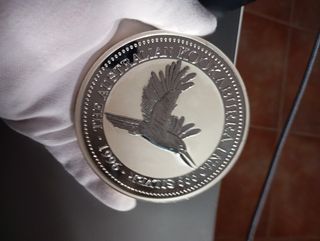 Moneda Plata Pura 999 Kookaburra 1kg 1996
