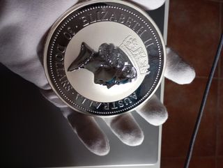 Moneda Plata Pura 999 Kookaburra 1kg 1996