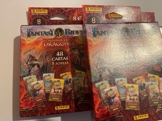3x Cajas Sobres Fantasy Riders Panini Dragones
