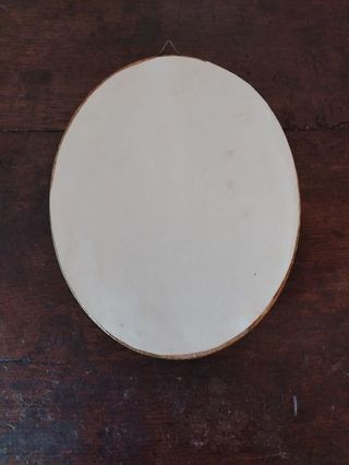 Quadretto ovale dipinto fiori