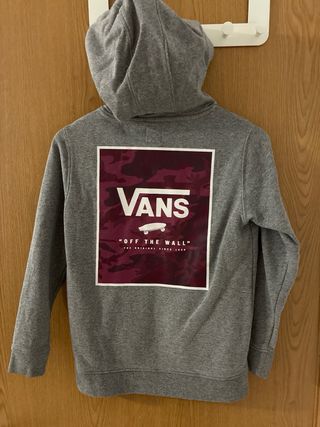 Sudadera Gris Vans talla small 8-9 años