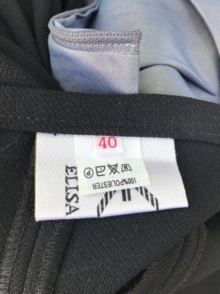 Falda larga volantes negra