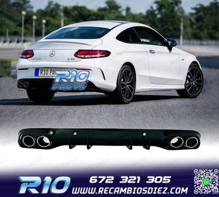 DIFUSOR MERCEDES CLASE C C205 COUPE 14-18 AMG PDC + COLAS ES