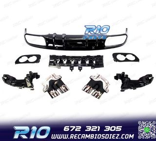 DIFUSOR MERCEDES CLASE C C205 COUPE 14-18 AMG PDC + COLAS ES