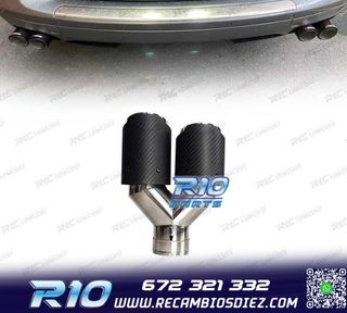 COLA ESCAPE CARBONO DOBLE IZQUIERDA LOOK AKRAPOVIC