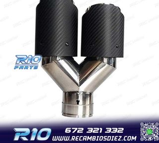 COLA ESCAPE CARBONO DOBLE IZQUIERDA LOOK AKRAPOVIC