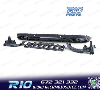 DIFUSOR MERCEDES CLASE C C205 COUPÉ 15-18 LOOK AMG PDC NEGR