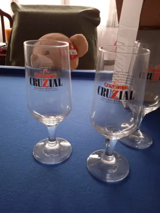 Juego 6 Vasos Cerveza Cruzcampo