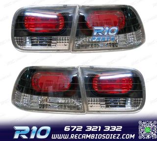 PILOTOS HONDA CIVIC 2P 92-95 LOOK LEXUS FONDO NEGRO