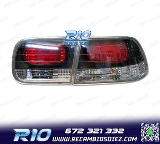 PILOTOS HONDA CIVIC 2P 92-95 LOOK LEXUS FONDO NEGRO