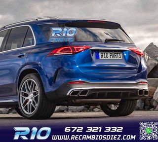 DIFUSOR MERCEDES GLE W167 20- + COLAS ESCAPE LOOK AMG GLE63