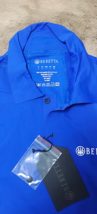 Beretta Polo Azul Talla L y XL
