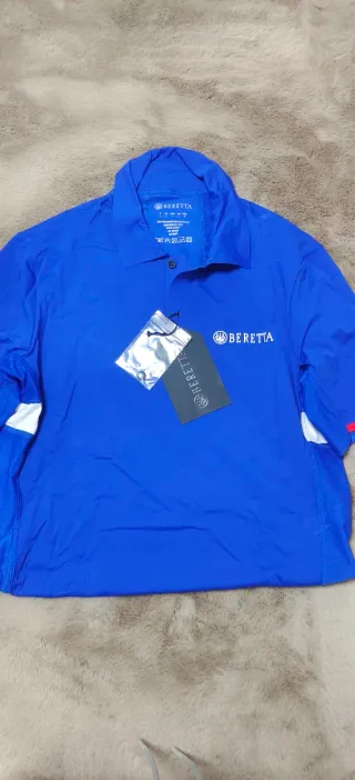 Beretta Polo Azul Talla L y XL