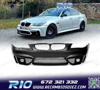 PARAGOLPES DELANTERO BMW E60 E61 03-10 LOOK M4 REJILLAS NIEB