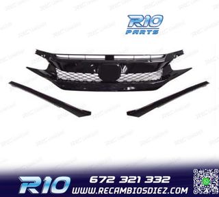 PARRILLA HONDA CIVIC TYPE R 16-20 NEGRO