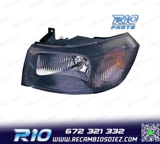FARO IZQ PARA FORD TRANSIT 00-06 FONDO NEGRO