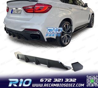 DIFUSOR BMW X6 F16 14-19 NEGRO BRILLO