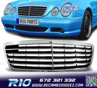 PARRILLA MERCEDES CLASE E W210 99-02 CROMADA
