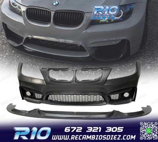 PARAGOLPES DELANTERO BMW E90 E91 08-12 LOOK M4 + SPOILER LI