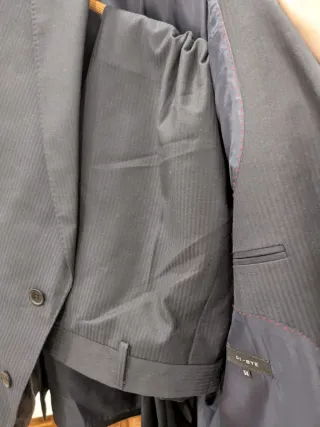 Traje Di-Bye Raya Diplomática Azul Marino y Gris