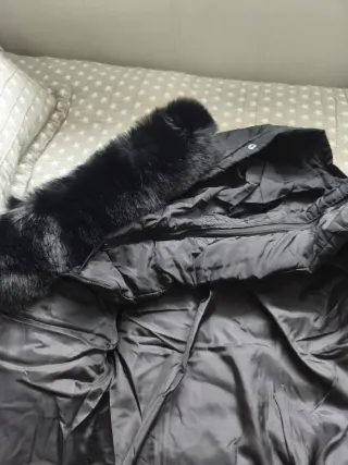 Abrigo niña negro talla 12 sin estrenar