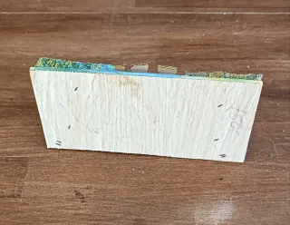 Ponte presepe artigianale legno e plastica