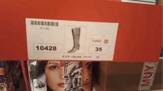 Botas de piel altas marrones